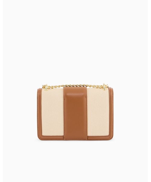 洗練されたデザイン　A|Xロゴ　ショルダー付きウォレット　ベージュ ARMANI EXCHANGE ショルダーバッグ バッグ 「A|X アルマーニ