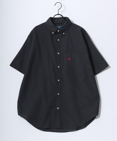 「BEVERLY HILLS POLO CLUB」 半袖シャツ LL オフホワイト メンズ_画像3