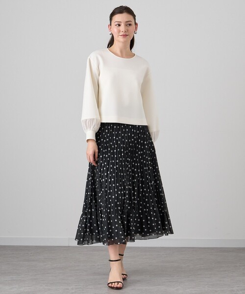 ANAYI（アナイ） プリーツスカート 36 ホワイト レディース : ZOZOTOWN