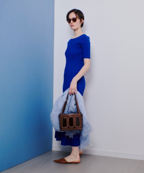 「allureville」 ニットワンピース 2 ベージュ レディース_画像3