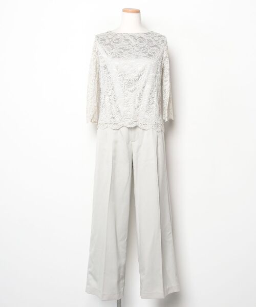 「DRESS LAB」 セットアップ L グレー レディース_画像3