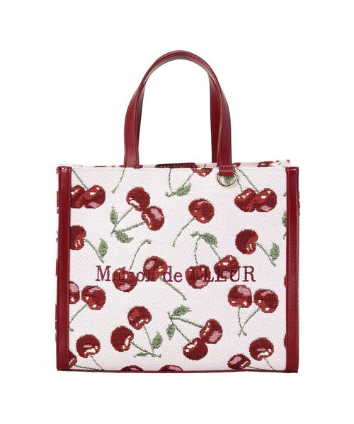Maison de FLEUR（メゾンドフルール） トートバッグ チェリー柄
