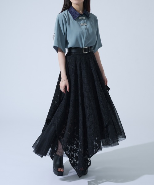 Ellno de Mavie（エルノデメヴィ） ブラウス シャツ 半袖 JQカラー