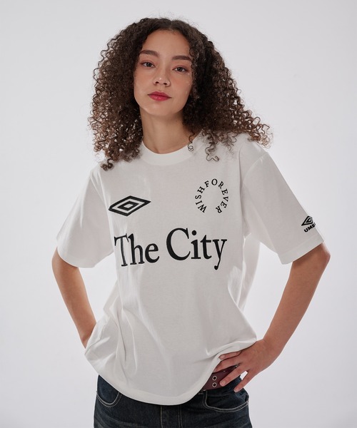 WISH FOR EVER（ウィッシュフォーエバー） tシャツ 「UMBRO」GAME LOGO