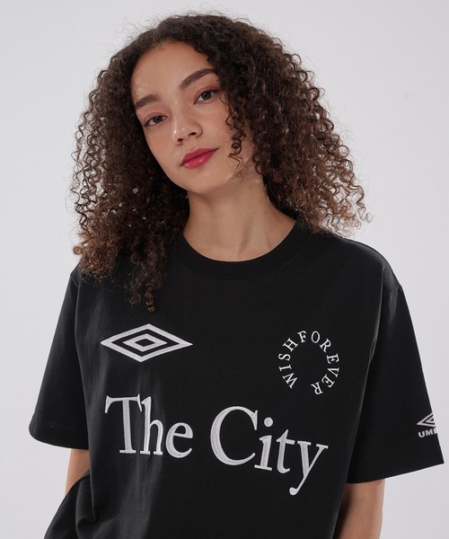 WISH FOR EVER（ウィッシュフォーエバー） tシャツ 「UMBRO」GAME LOGO