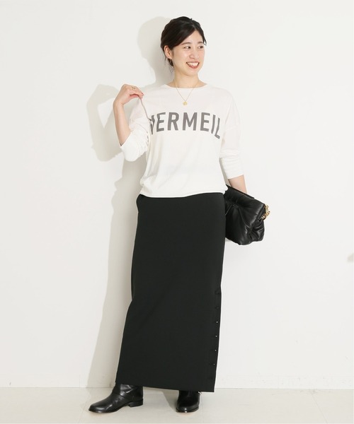 「VERMEIL par iena」 長袖カットソー FREE ホワイト レディース_画像3