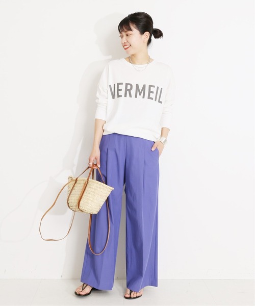 「VERMEIL par iena」 長袖カットソー FREE ホワイト レディース_画像4
