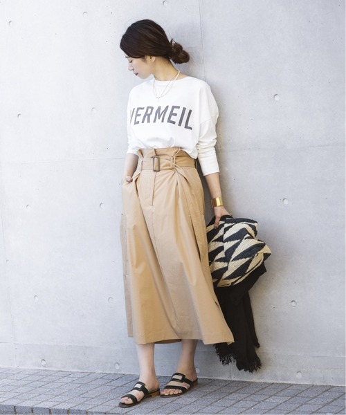 「VERMEIL par iena」 長袖カットソー FREE ホワイト レディース_画像5