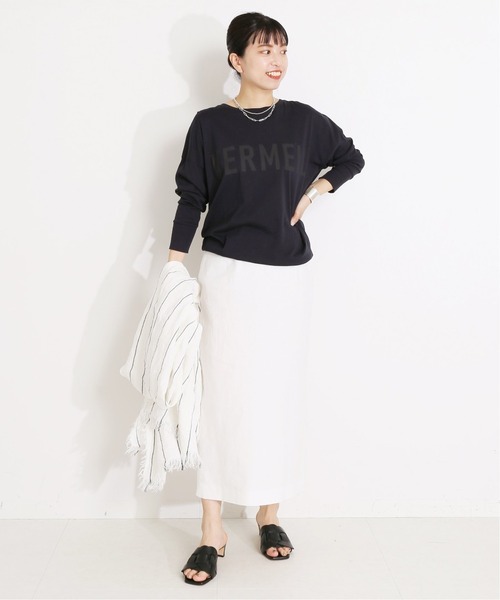 「VERMEIL par iena」 長袖カットソー FREE ホワイト レディース_画像7