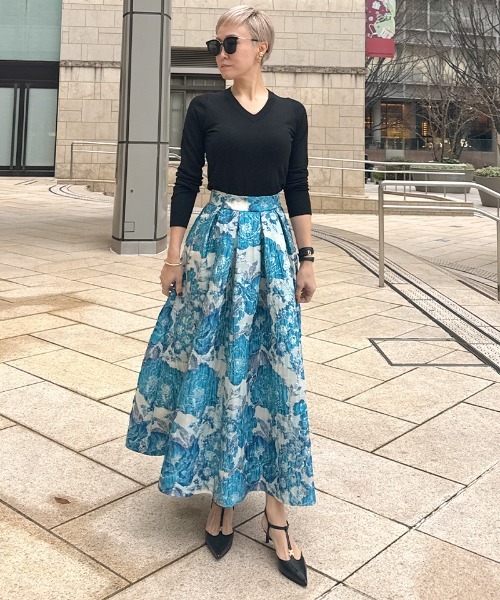 JENNE ブルー マーメイドスカート JENNE」 ロングスカート SMALL ブルー レディース : ZOZOTOWN Yahoo!店