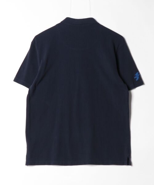 「Design Tshirts Store graniph」 ワンポイント半袖ポロシャツ S ネイビー レディース_画像2
