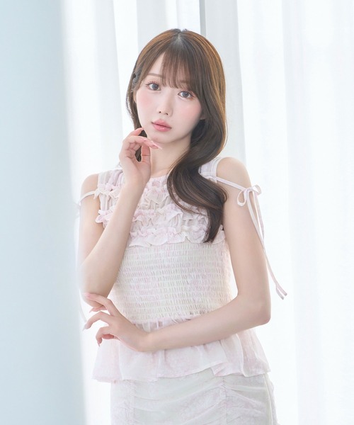 Rose Muse（ロゼミューズ） セットアップ Flower shirring set up