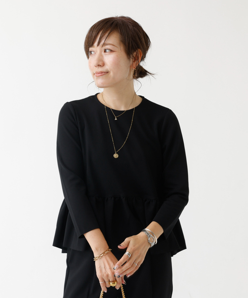 「DESIGNWORKS」 半袖ブラウス フリー アイボリー レディース_画像5