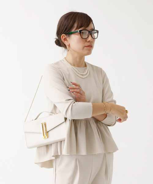 「DESIGNWORKS」 半袖ブラウス フリー アイボリー レディース_画像9
