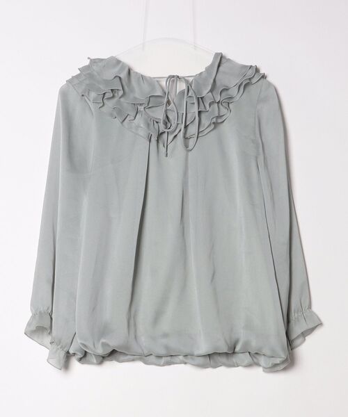 「Rose Tiara」 7分袖ブラウス 46 グリーン レディース_画像2