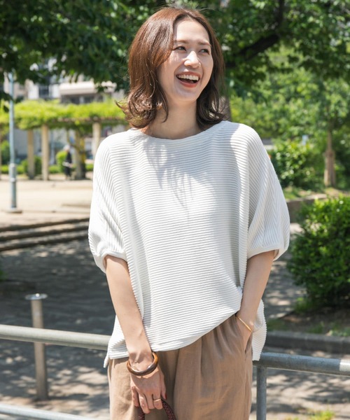 「URBAN RESEARCH DOORS」 半袖カットソー MEDIUM ホワイト レディース_画像5