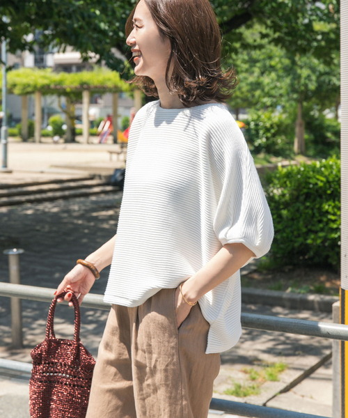「URBAN RESEARCH DOORS」 半袖カットソー MEDIUM ホワイト レディース_画像6