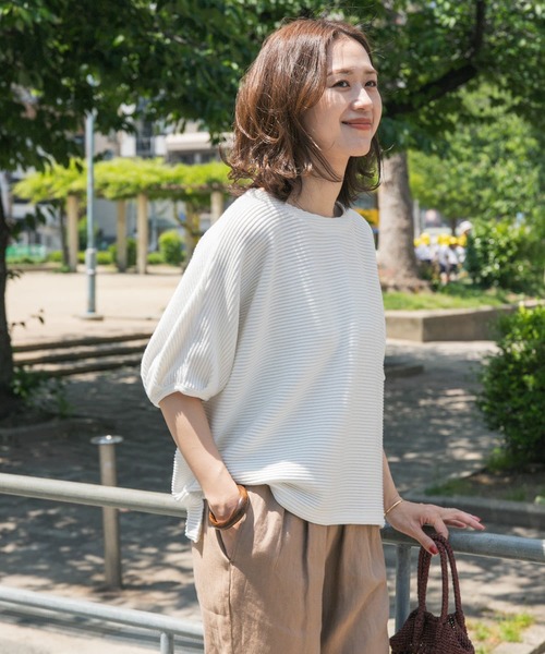 「URBAN RESEARCH DOORS」 半袖カットソー MEDIUM ホワイト レディース_画像7