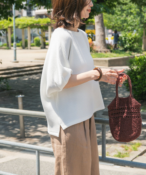 「URBAN RESEARCH DOORS」 半袖カットソー MEDIUM ホワイト レディース_画像9