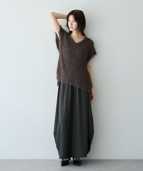 「Editt by YECCA VECCA」 イージーパンツ FREE ライトベージュ レディース_画像6
