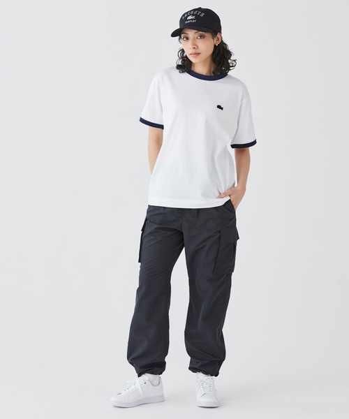 「LACOSTE」 カーゴパンツ 34 エメラルド レディース_画像3