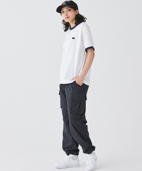 「LACOSTE」 カーゴパンツ 34 エメラルド レディース_画像5