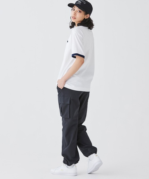 「LACOSTE」 カーゴパンツ 34 エメラルド レディース_画像6