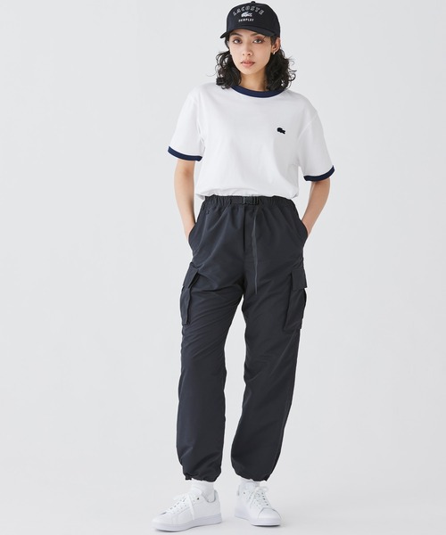 「LACOSTE」 カーゴパンツ 34 エメラルド レディース_画像9