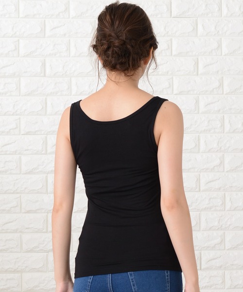 Lace Ladies タンクトップ ノースリーブ カップ付きタンクトップ