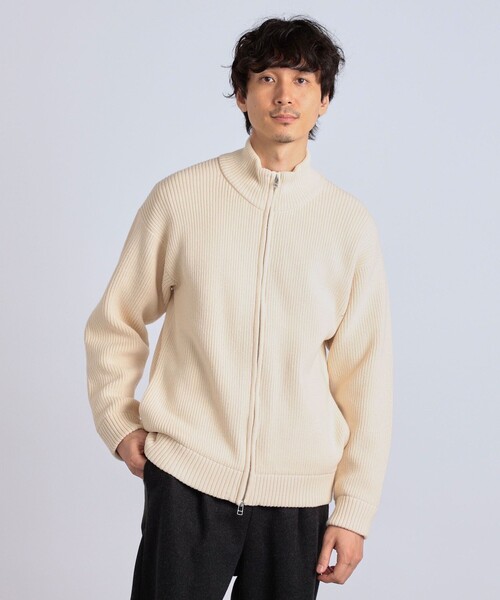 新品大人気 カーディガン ニット カーディガン ZOZOTOWN PayPayモール店 - 通販 - PayPayモール SHIPS any: <ウォッシャブル>ストレッチ ジップアップ ドライバーズ ミドルゲージ アゼ編み 通販再入荷