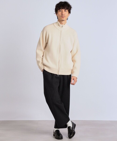新品大人気 カーディガン ニット カーディガン ZOZOTOWN PayPayモール店 - 通販 - PayPayモール SHIPS any: <ウォッシャブル>ストレッチ ジップアップ ドライバーズ ミドルゲージ アゼ編み 通販再入荷