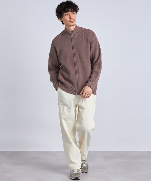 新品大人気 カーディガン ニット カーディガン ZOZOTOWN PayPayモール店 - 通販 - PayPayモール SHIPS any: <ウォッシャブル>ストレッチ ジップアップ ドライバーズ ミドルゲージ アゼ編み 通販再入荷