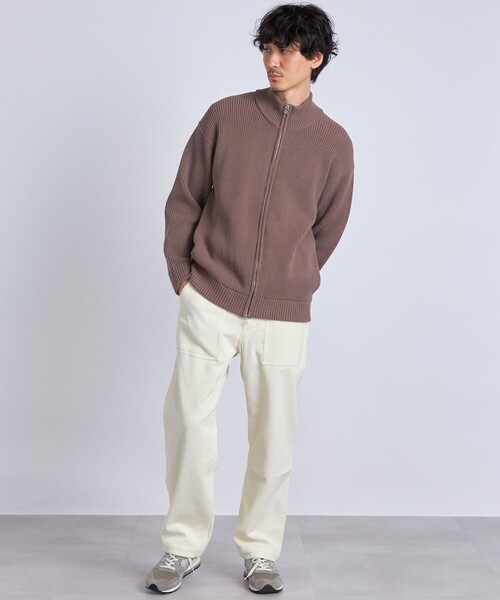 新品大人気 カーディガン ニット カーディガン ZOZOTOWN PayPayモール店 - 通販 - PayPayモール SHIPS any: <ウォッシャブル>ストレッチ ジップアップ ドライバーズ ミドルゲージ アゼ編み 通販再入荷