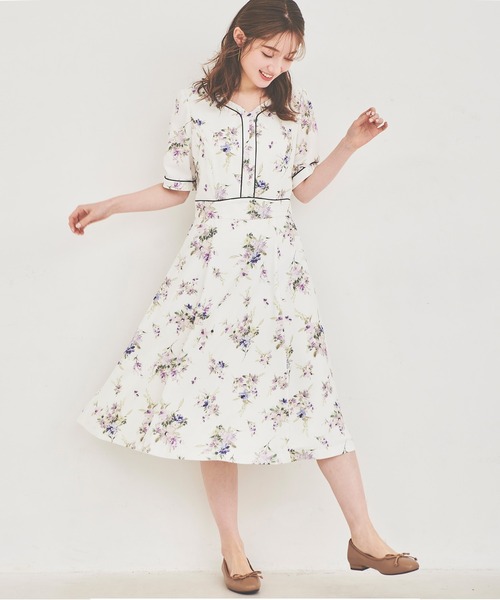 ワンピース 美人百花4月号掲載 フラワーブーケプリントワンピース Zozotown Paypayモール店 通販 Paypayモール