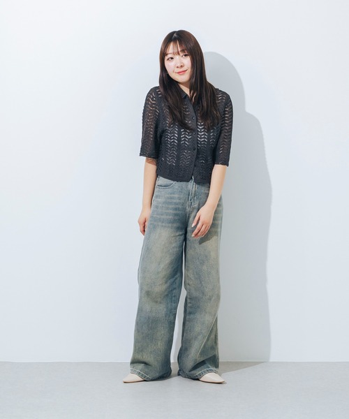 パンプス 「EVOL」Vカットポインテッドスタックヒールパンプス IU5031の画像