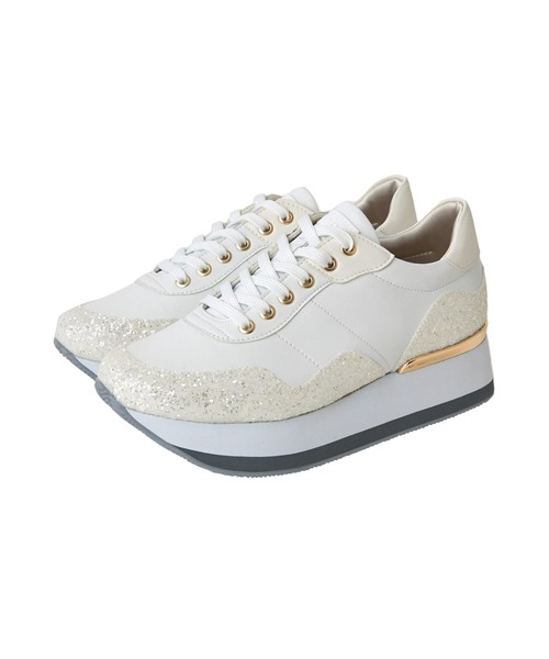 diana（プラスダイアナ） スニーカー グリッター 厚底クラシック