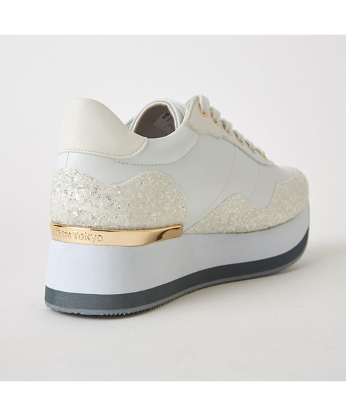 +ダイアナ スニーカー インヒール ウエッジソール グリッター 23.5 厚底 ダイアナ スニーカー インヒール ウエッジソール グリッター 23.5 厚底