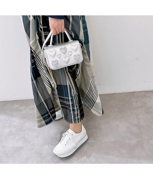 diana（プラスダイアナ） スニーカー グリッター 厚底クラシック