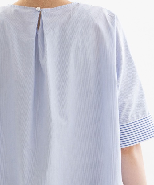 nop de nod ブラウス シャツ Cloche misc 5分袖ノーカラー
