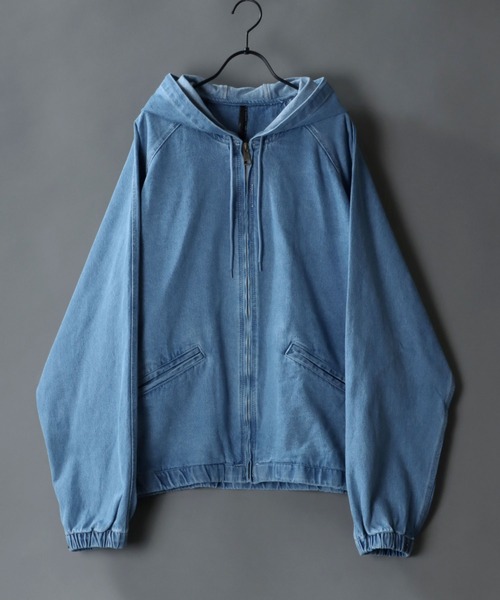 SITRY デニムジャケット gジャン Oversize denim hood jacket