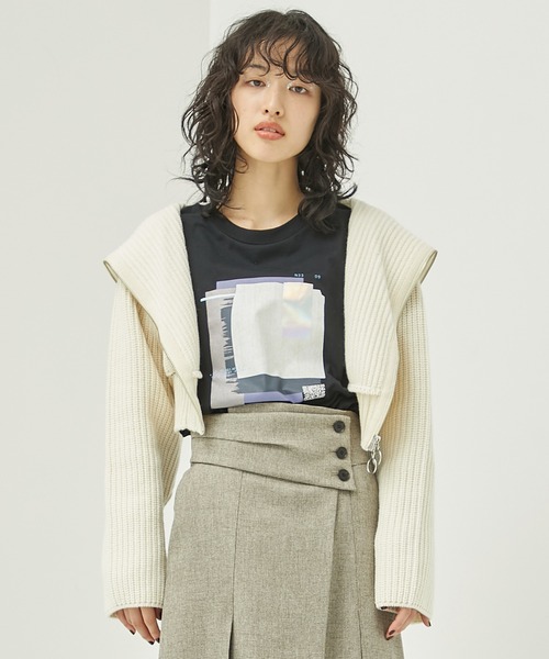 PUBLIC TOKYO ニット・セーター F 茶xアイボリー(ノルディック) 【古着】【中古】 PUBLIC TOKYO（パブリックトウキョウ） ニット セーター ジゼルモック