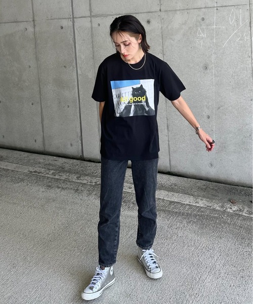 tシャツ 「ZOZOTOWN限定」LHP×IMOKO/エルエイチピー/Vintage Photos CAT TEE レディース メンズ L.H.P tシャツ 「ZOZOTOWN限定」LHP×IMOKO/エルエイチピー
