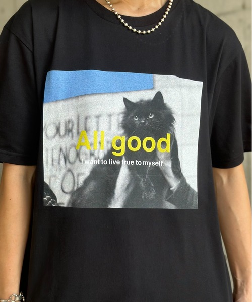 tシャツ 「ZOZOTOWN限定」LHP×IMOKO/エルエイチピー/Vintage Photos CAT TEE レディース メンズ L.H.P tシャツ 「ZOZOTOWN限定」LHP×IMOKO/エルエイチピー