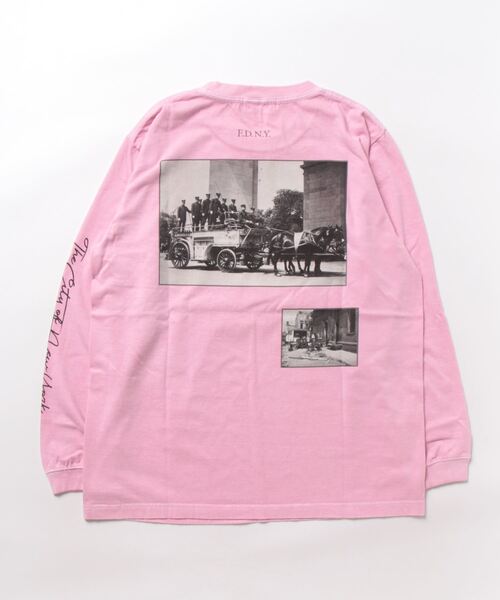 【GOOD ROCK SPEED】スクエアロゴT ホワイト×ピンク GOOD ROCK SPEED tシャツ 「GOOD SPEED／グッドロックスピード