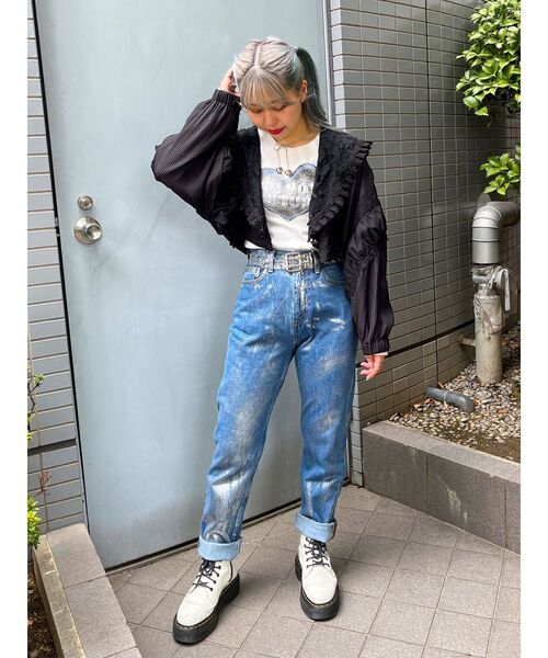 jouetie パッチワークショートジャケット jouetie（ジュエティ）の「パッチワークショートジャケット