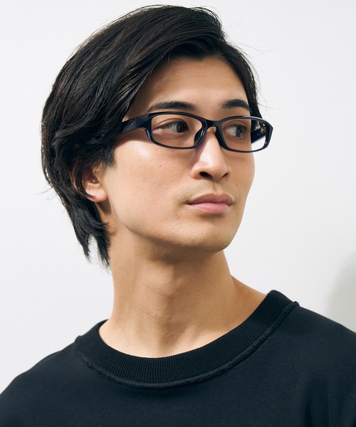 Zoff 伊達メガネ メガネ 眼鏡 スクエア型 メガネ｜プラスチック