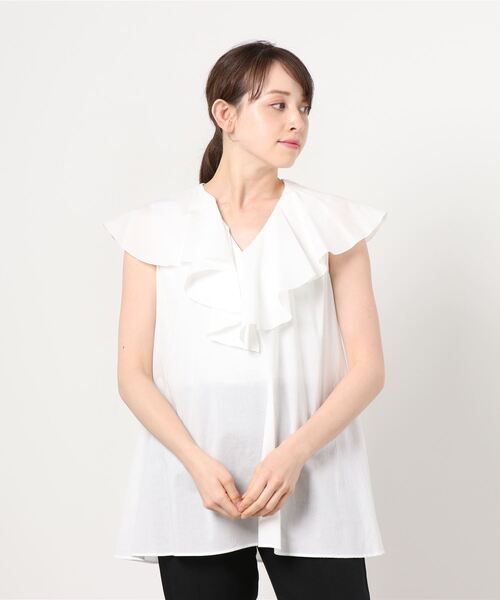 「UNITED ARROWS」 ノースリーブブラウス FREE ホワイト レディース UNITED ARROWS 「UNITED ARROWS」 ノースリーブブラウス FREE
