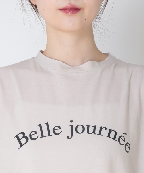 tシャツ 強撚天竺ノースリロゴカットソー レディース Jines tシャツ 強撚天竺ノースリロゴカットソー レディース