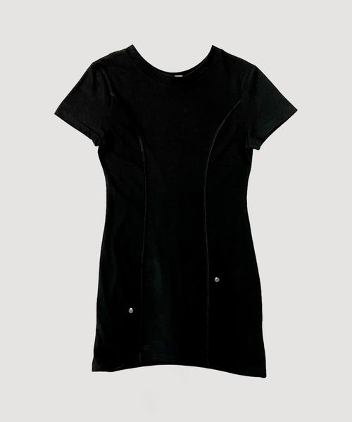 VIAVANDA ワンピース 半袖 DROOP LINE TEE DRESS : ZOZOTOWN Yahoo!店