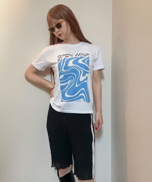 tシャツ 「ZOZOTOWN限定」LHP×momo/Organic cotton graphic logo T (Ladys)/lhpmom レディー L.H.P tシャツ 「ZOZOTOWN限定」LHP×momo/Organic cotton